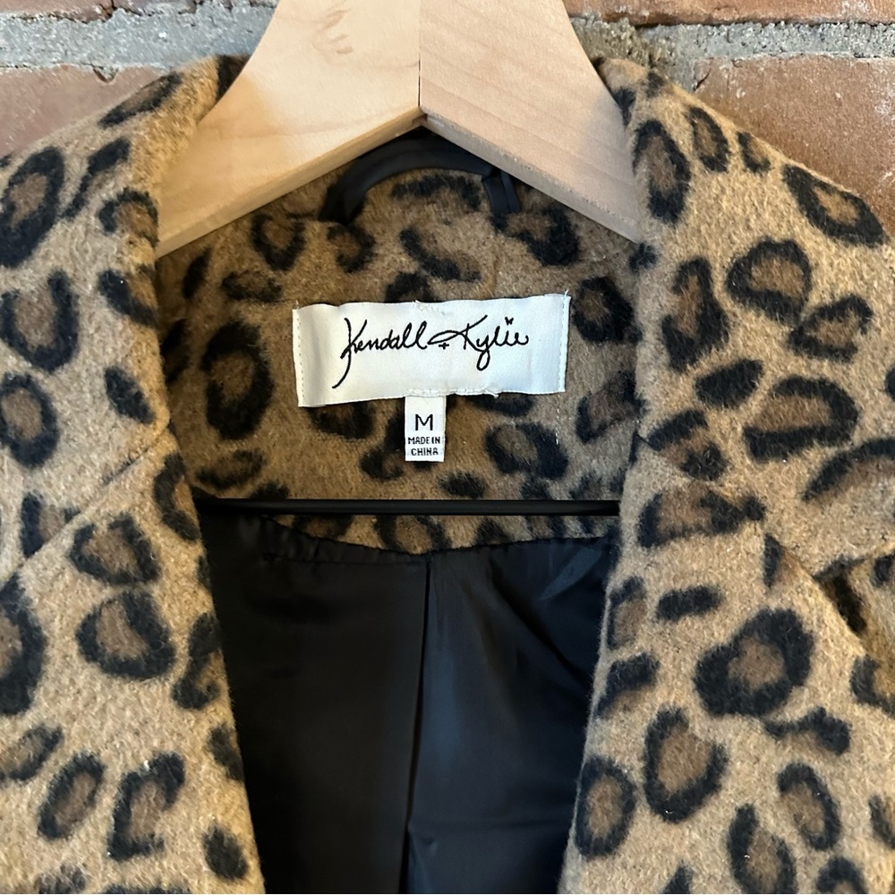 Kendall + Kylie | Leopard Print Coat Medium - Picture 3 of 8